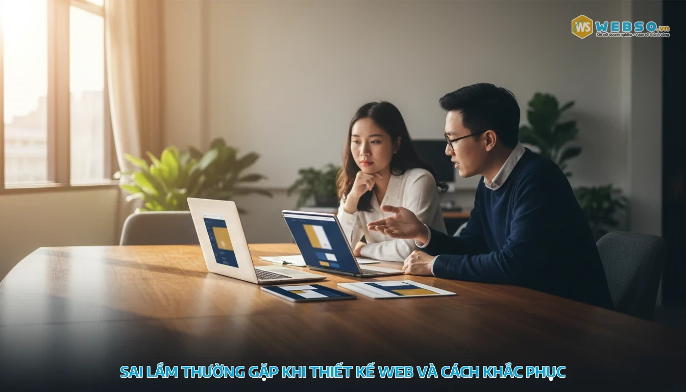 thiết kế web phú quốc - Sai lầm thường gặp khi thiết kế web và cách khắc phục