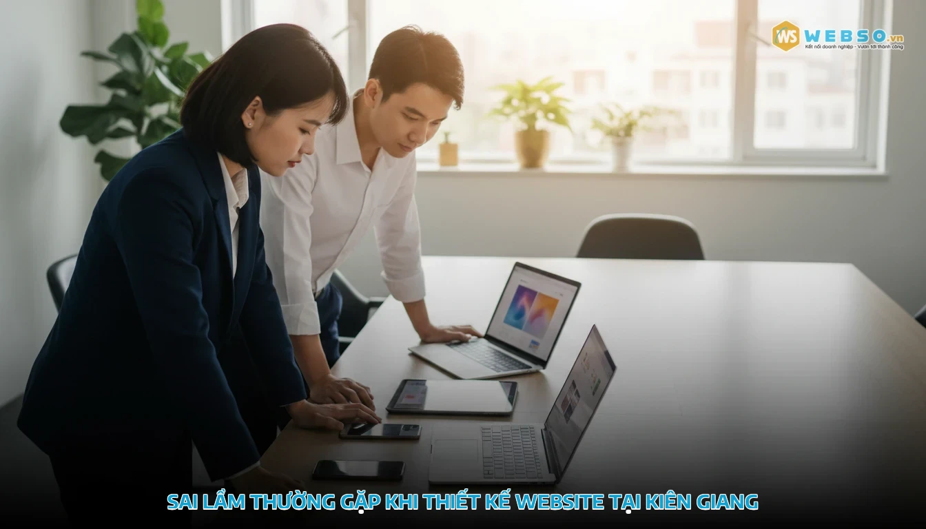 thiết kế web kiên giang - 5 sai lầm thường gặp khi thiết kế web cho doanh nghiệp địa phương