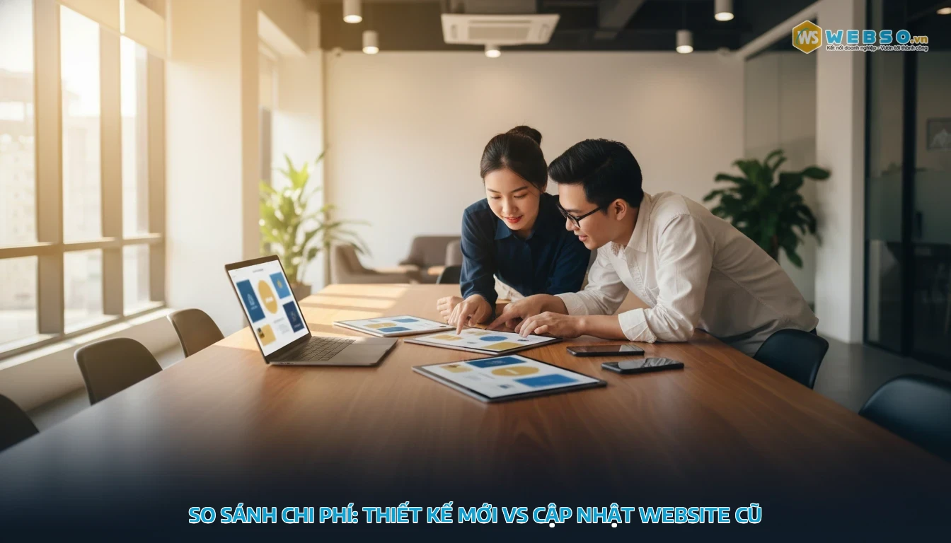 thiết kế website bình thạnh - So sánh chi phí: Thiết kế mới vs cập nhật website cũ tại Bình Thạnh
