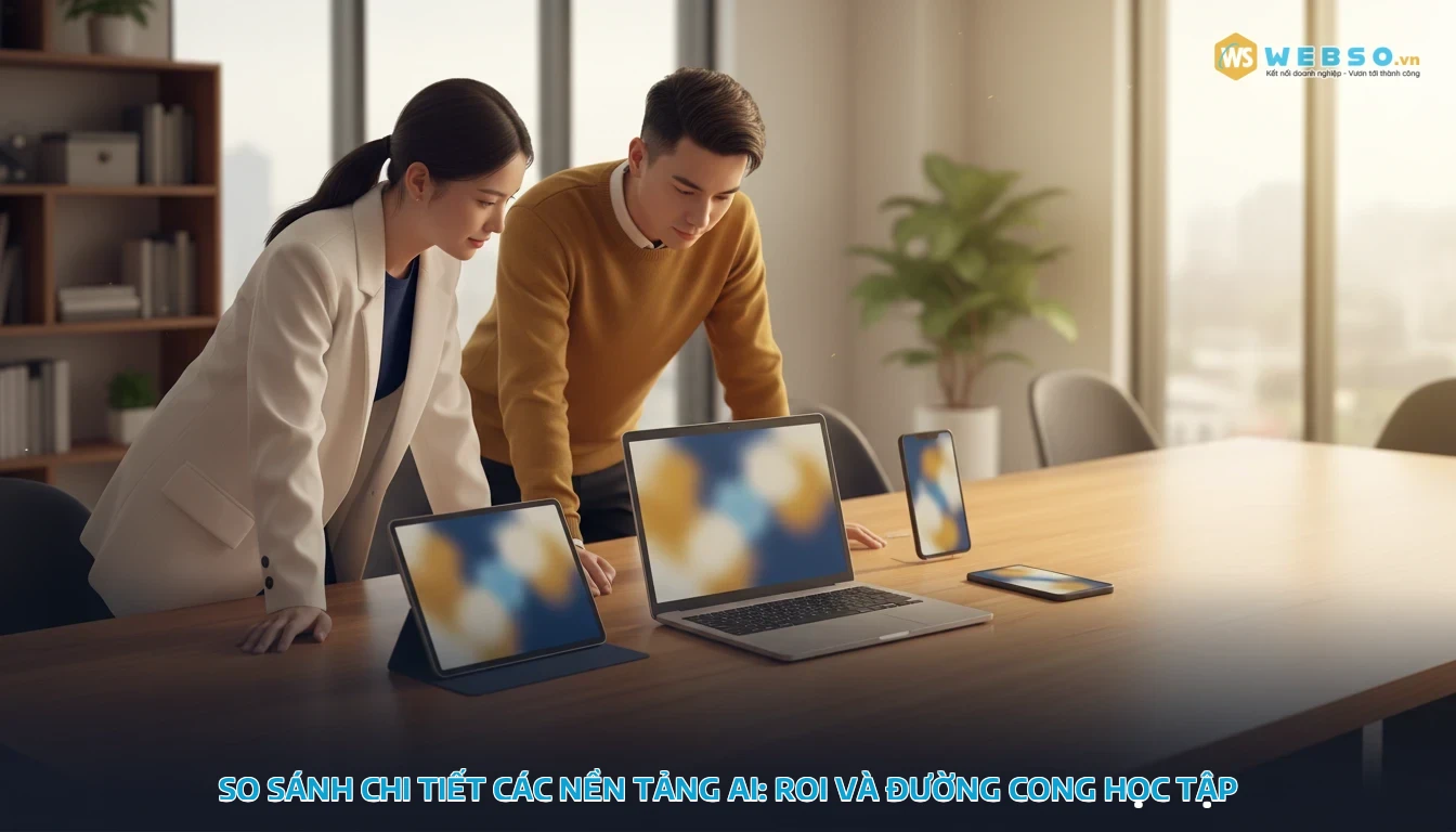 thiết kế web bằng ai - So Sánh Chi Tiết Các Nền Tảng AI: ROI và Đường Cong Học Tập