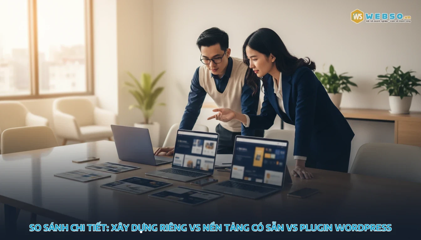 thiết kế web elearning - So Sánh Chi Tiết: Xây Dựng Riêng vs Nền Tảng Có Sẵn vs Plugin WordPress