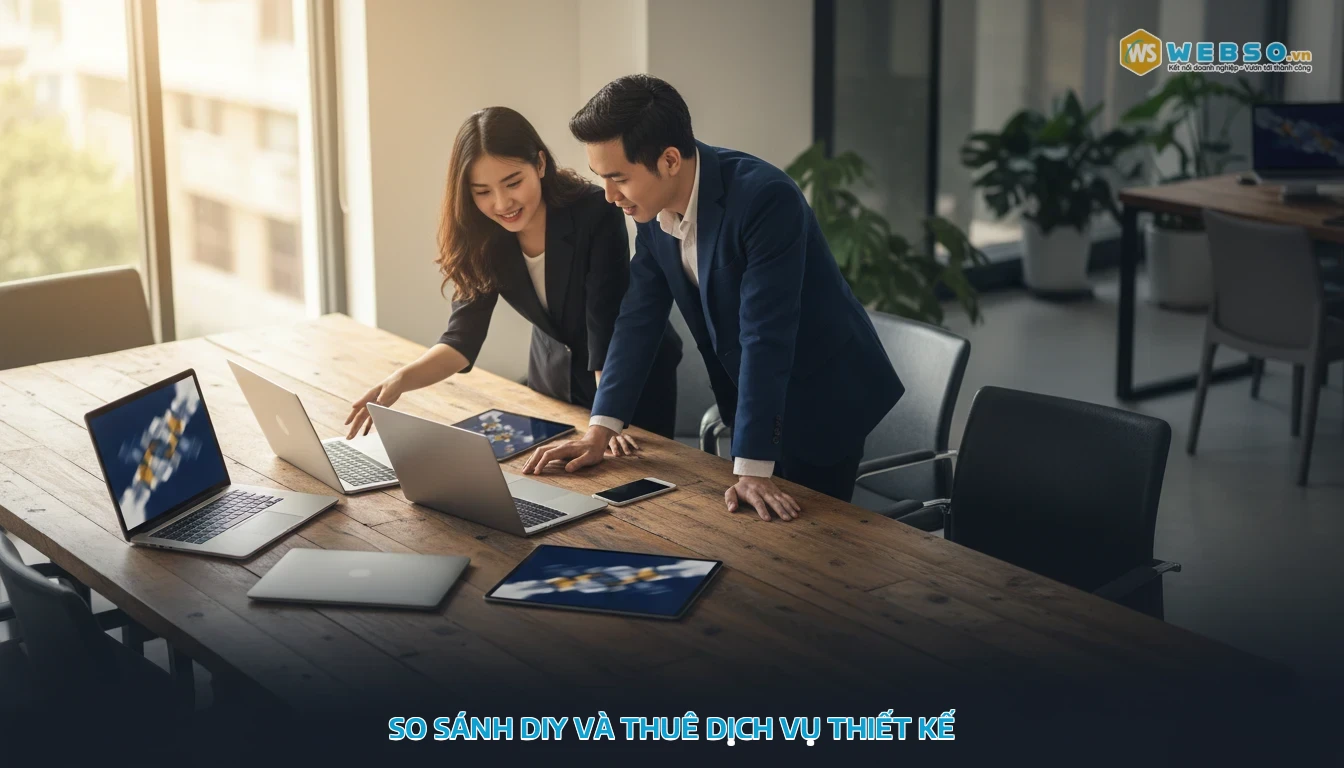 thiết kế web theo yêu cầu giá rẻ - So Sánh DIY Và Thuê Dịch Vụ Thiết Kế