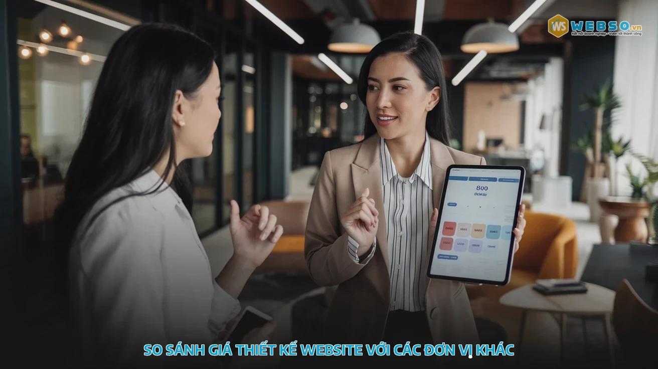 bảng giá thiết kế website - So sánh giá thiết kế website với các đơn vị khác