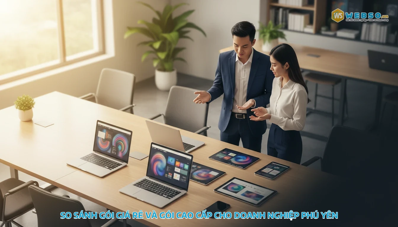 thiết kế website giá rẻ tại phú yên - So sánh gói giá rẻ và gói cao cấp cho doanh nghiệp Phú Yên