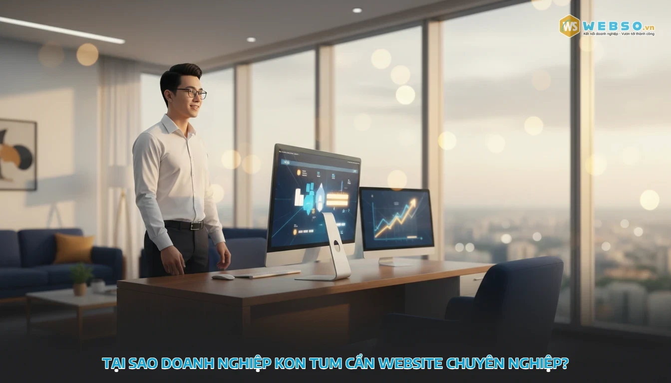 thiết kế web kon tum - Tại Sao Doanh Nghiệp Kon Tum Cần Website Chuyên Nghiệp?