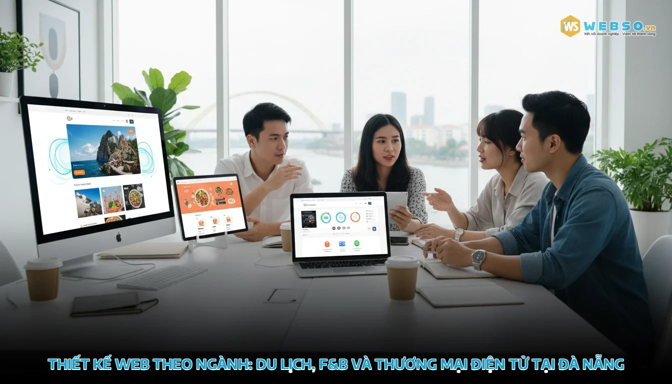 thiết kế web đà nẵng - Thiết kế web theo ngành: Du lịch, F&B và Thương mại điện tử tại Đà Nẵng