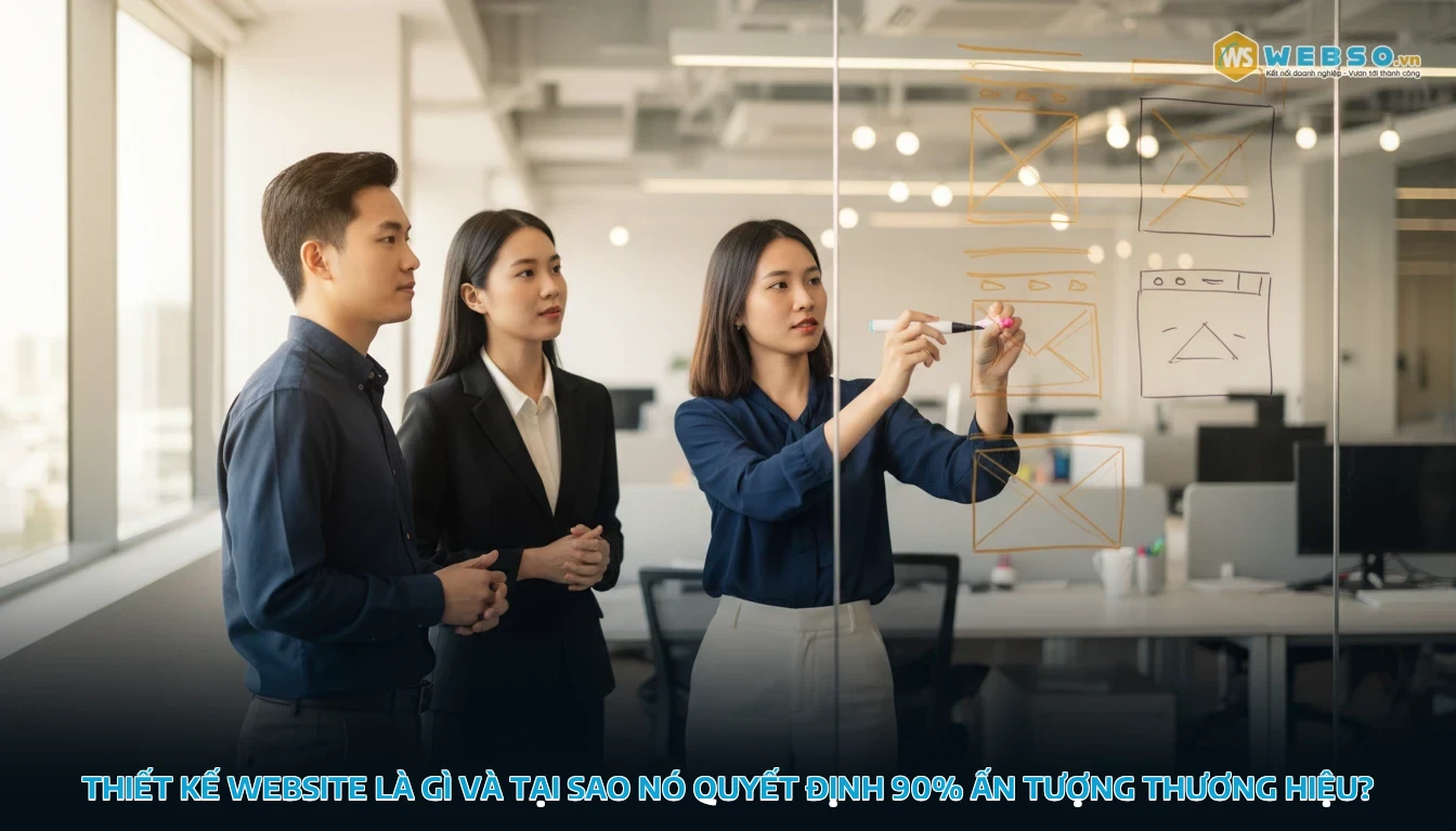 những điều cần biết khi thiết kế website - Thiết kế website là gì và tại sao nó quyết định 90% ấn tượng thương hiệu?