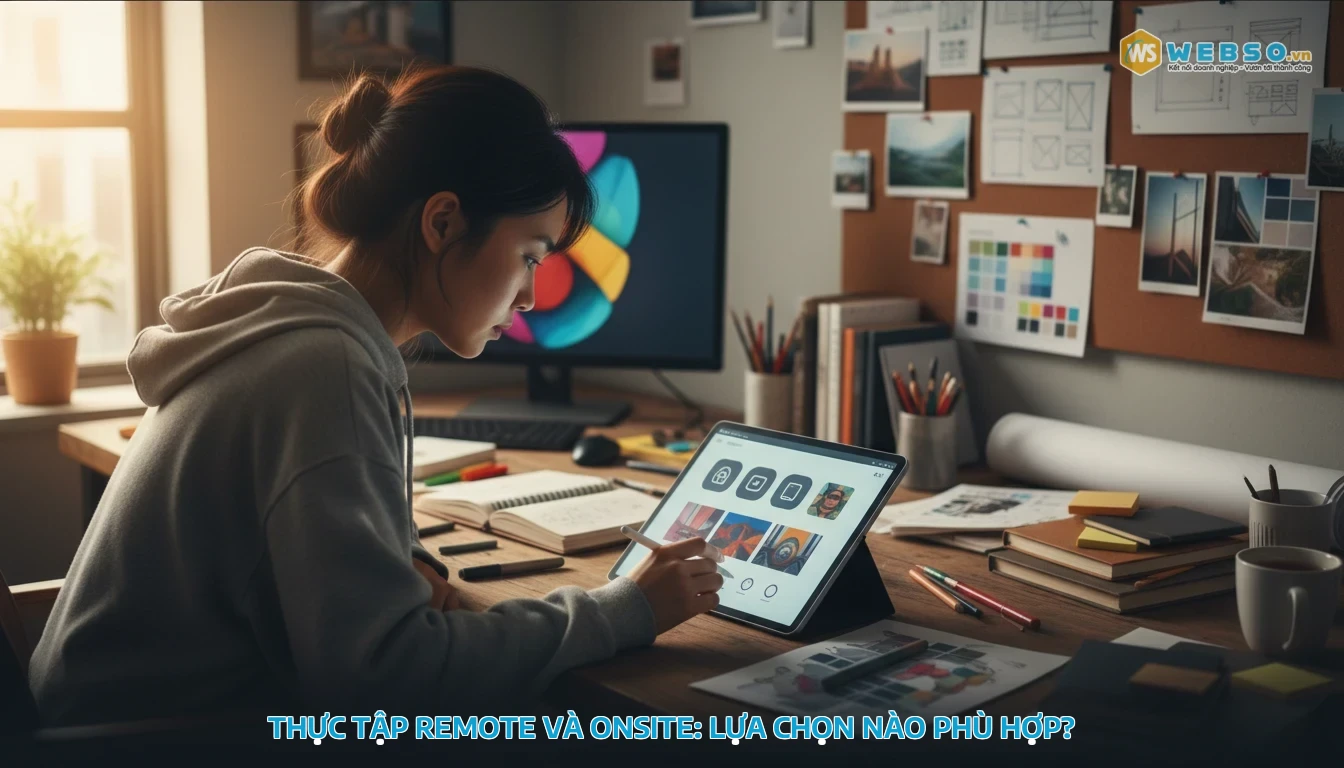 thực tập thiết kế web - Thực tập remote và onsite: Lựa chọn nào phù hợp?