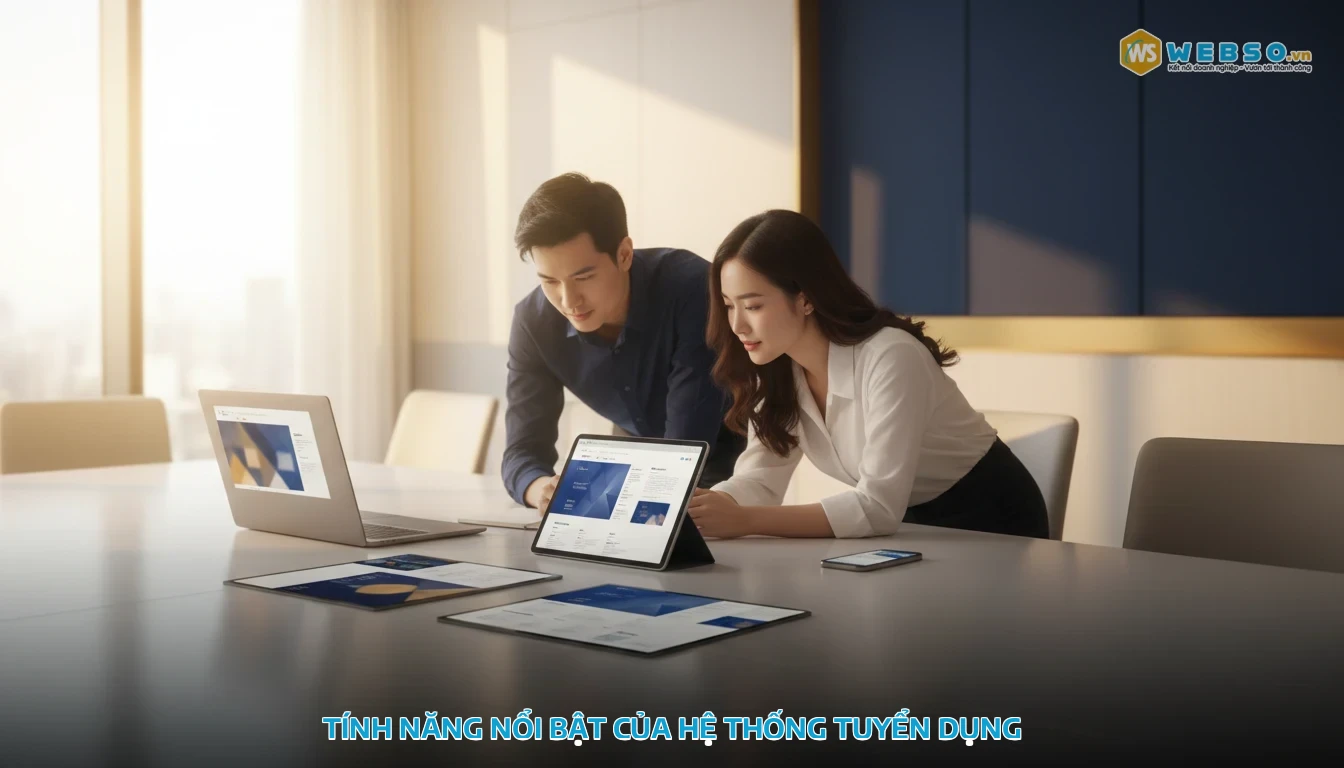 thiết kế website tuyển dụng - Tính năng nổi bật của hệ thống tuyển dụng