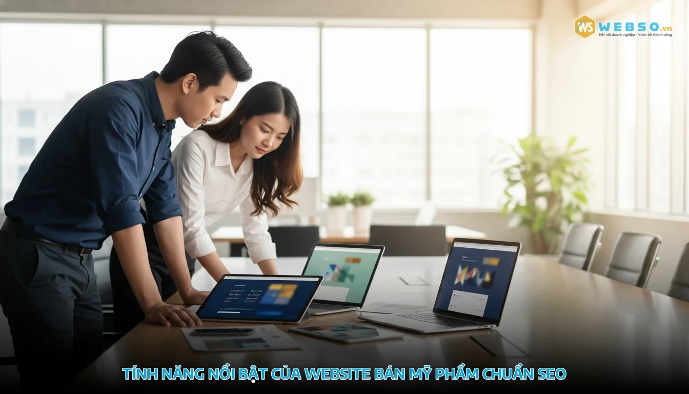 thiết kế website bán mỹ phẩm - Tính năng nổi bật của website bán mỹ phẩm chuẩn SEO