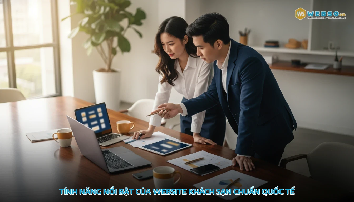thiết kế website khách sạn - Tính năng nổi bật của website khách sạn chuẩn quốc tế