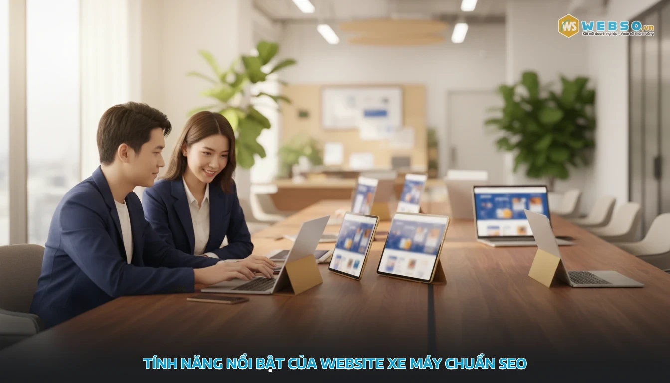 thiết kế website xe máy - Tính năng nổi bật của website xe máy chuẩn SEO