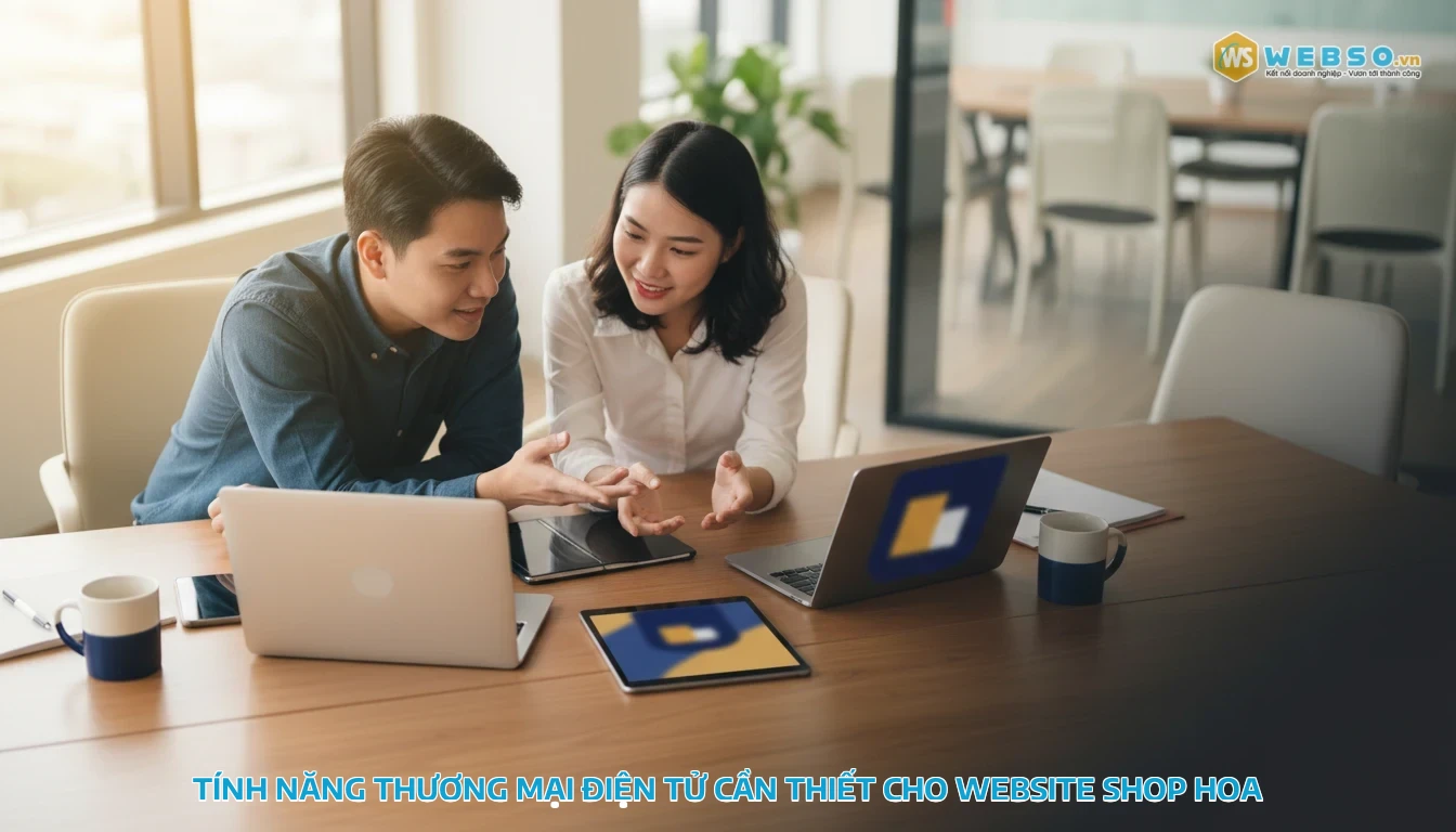 thiết kế web shop hoa - Tính năng thương mại điện tử cần thiết cho website shop hoa
