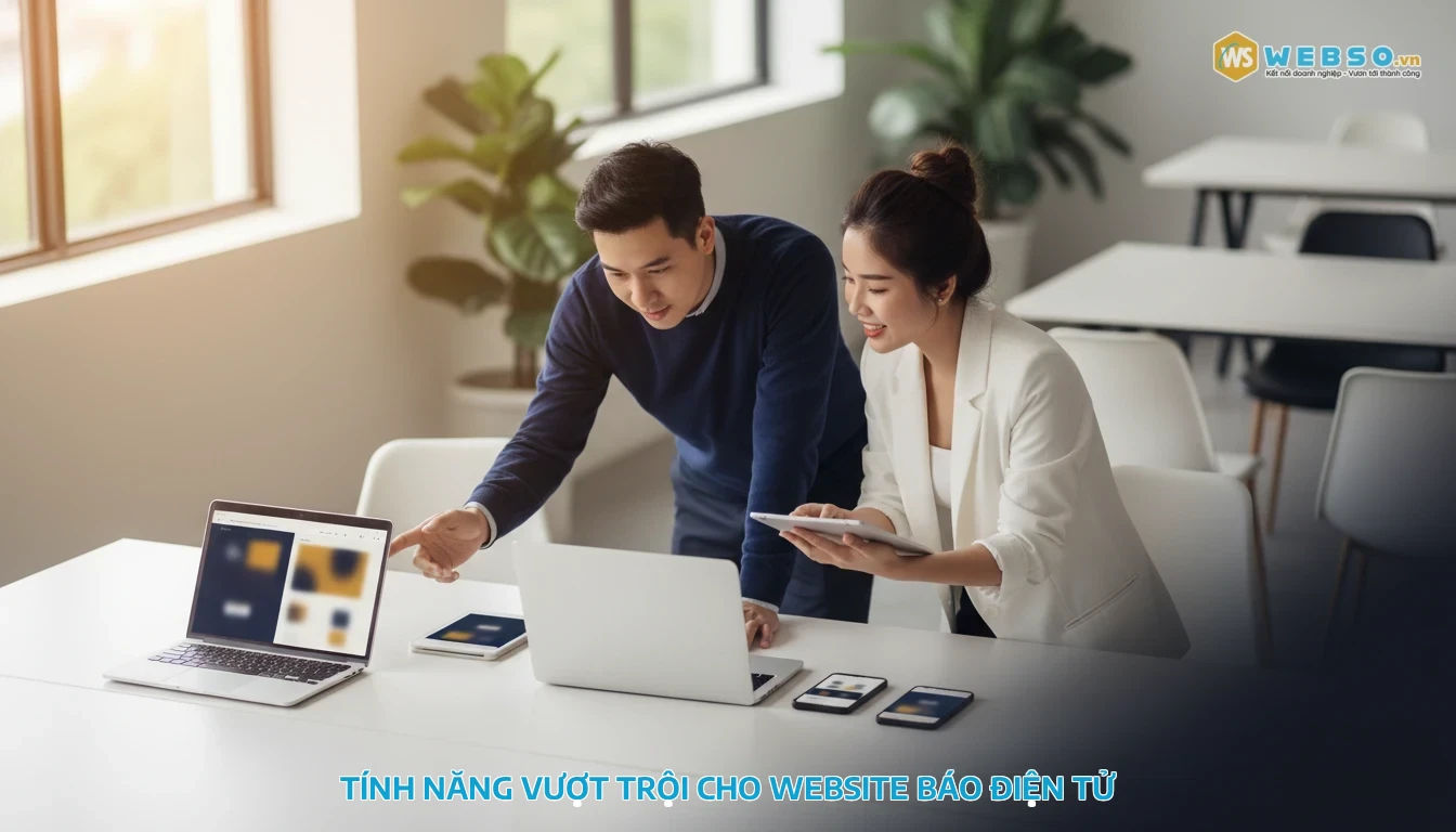 thiết kế website báo điện tử - Tính năng vượt trội của website báo điện tử