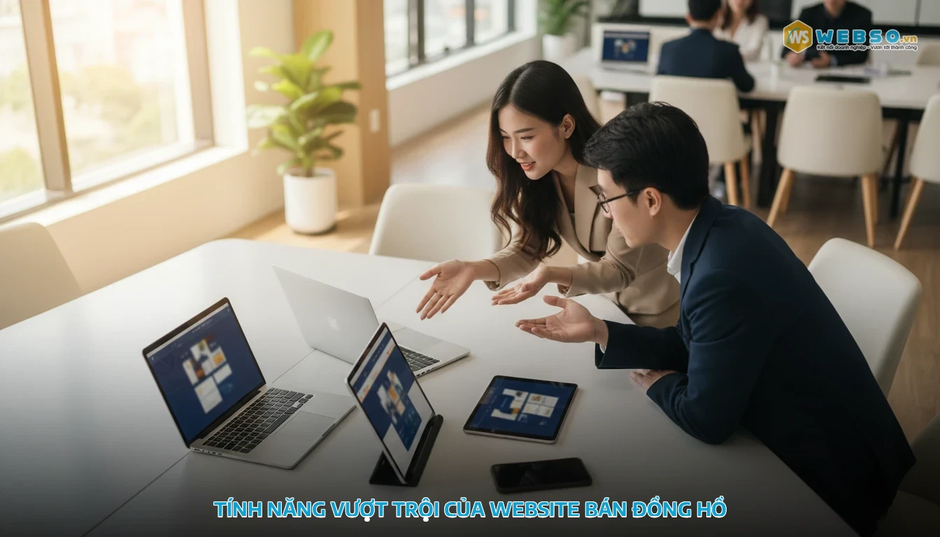 thiết kế website bán đồng hồ - Tính năng vượt trội của website bán đồng hồ