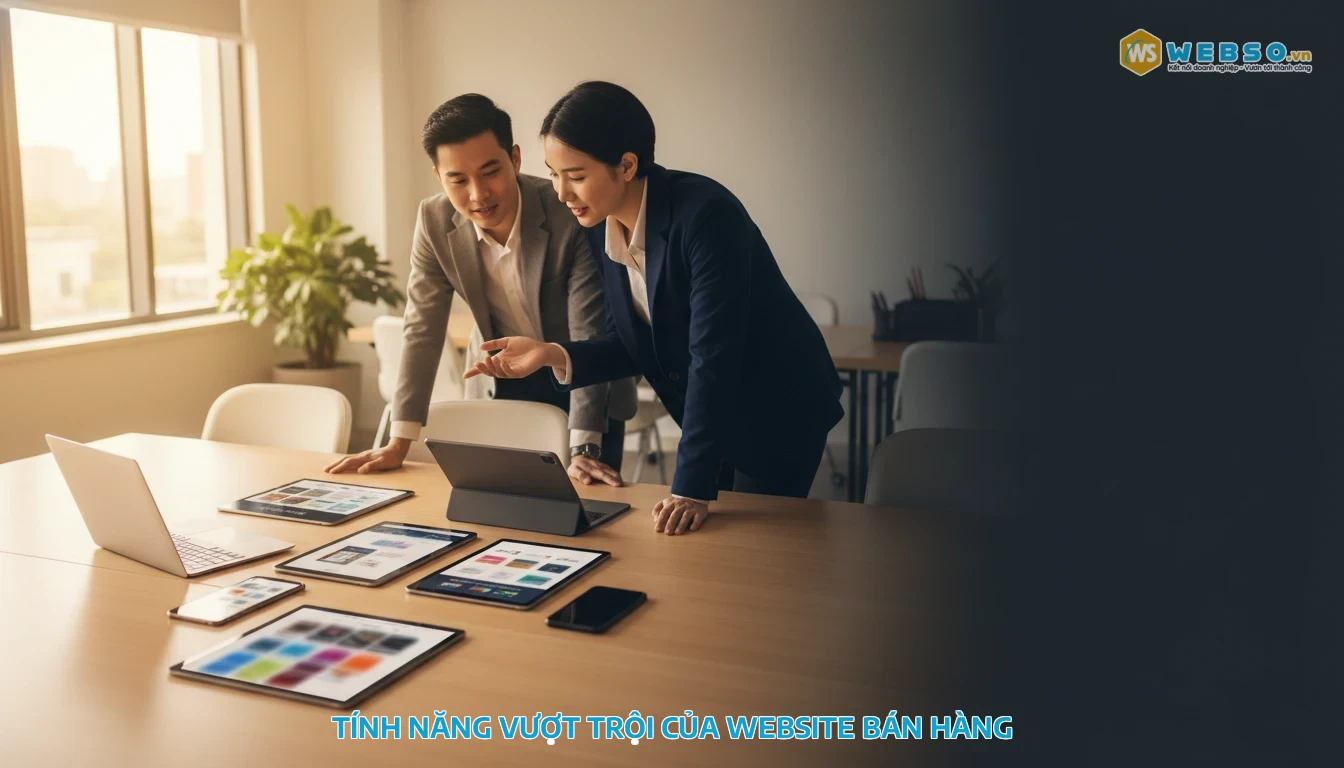 thiết kế website bán hàng - Tính năng vượt trội của website bán hàng