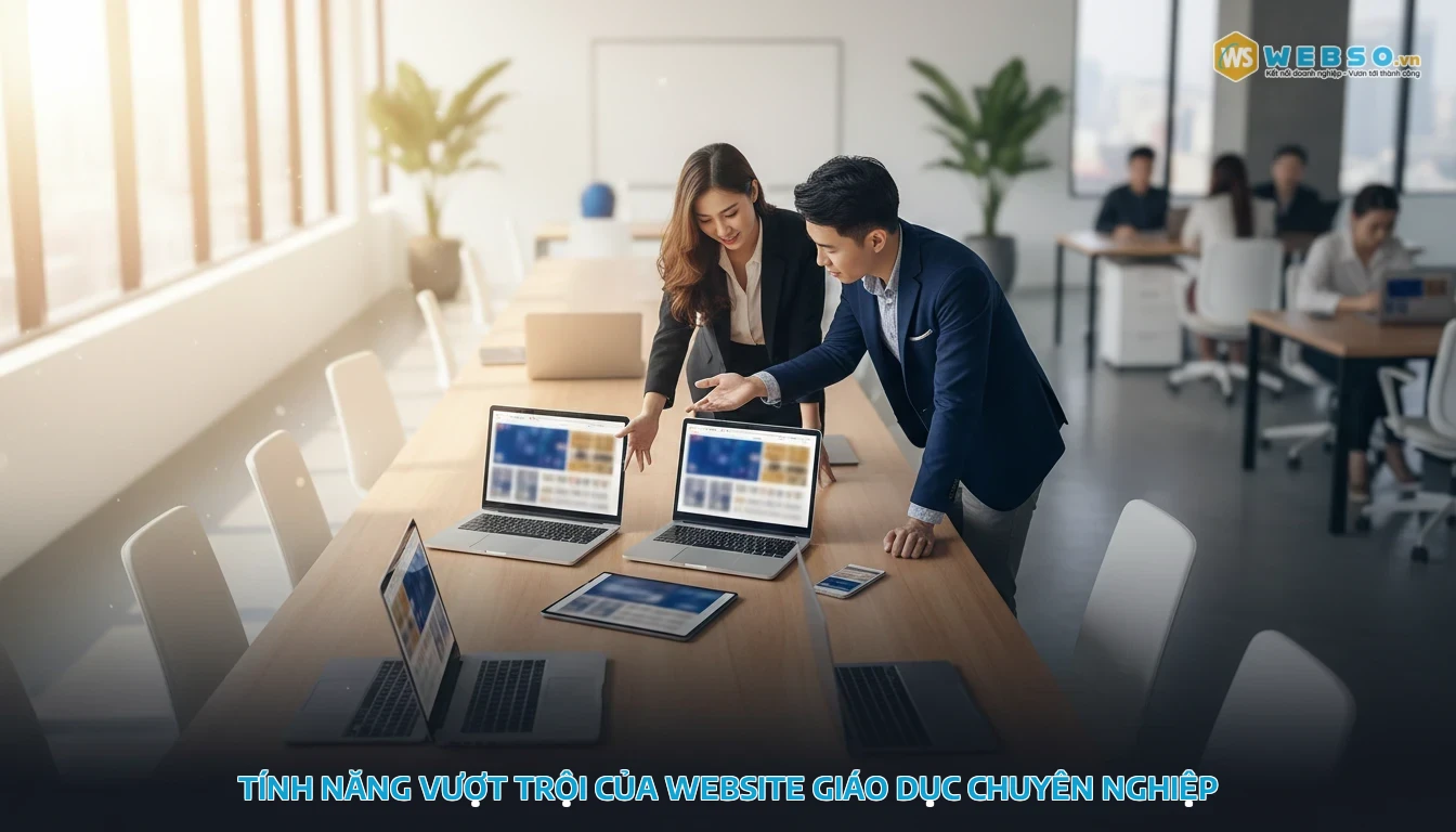 thiết kế website giáo dục - Tính năng vượt trội của website giáo dục chuyên nghiệp