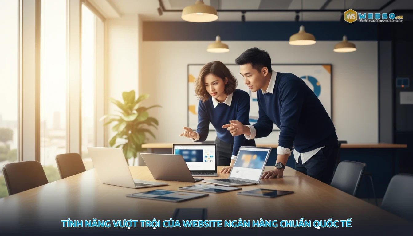 thiết kế website ngân hàng - Tính năng vượt trội của website ngân hàng chuẩn quốc tế
