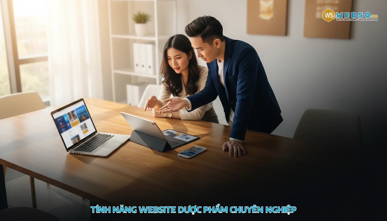 thiết kế website dược - Tính năng website dược phẩm chuyên nghiệp