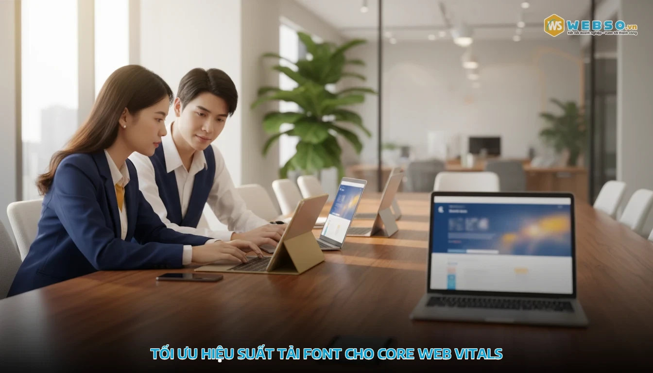 font chữ thiết kế web - Tối ưu hiệu suất tải font cho Core Web Vitals