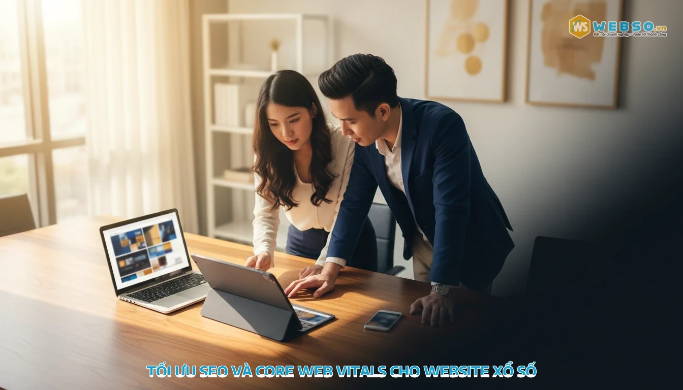 thiết kế web xổ số - Tối ưu SEO và Core Web Vitals cho website xổ số