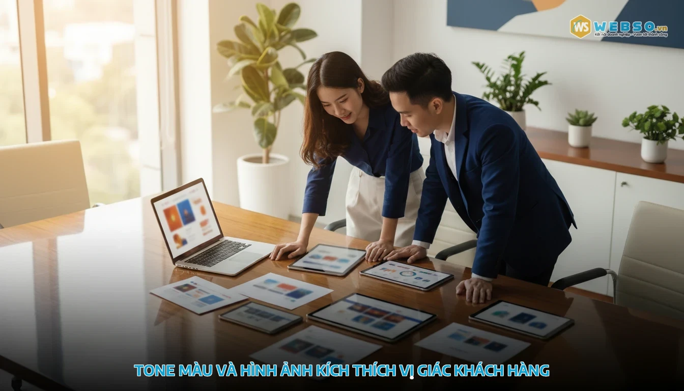 thiết kế website quán cafe - Tone màu và hình ảnh kích thích vị giác khách hàng