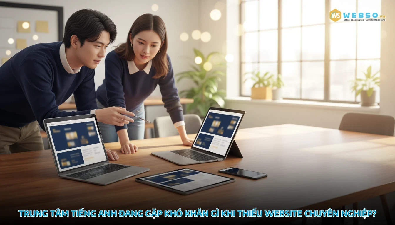 thiết kế website học tiếng anh - Trung Tâm Tiếng Anh Đang Gặp Khó Khăn Gì Khi Thiếu Website Chuyên Nghiệp?