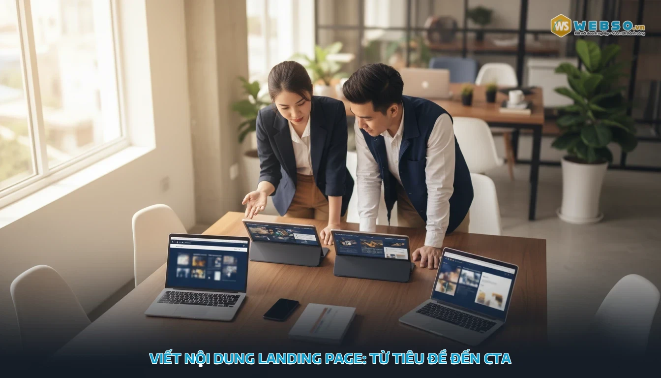 thiết kế website landing page - Viết nội dung landing page: Từ tiêu đề đến CTA