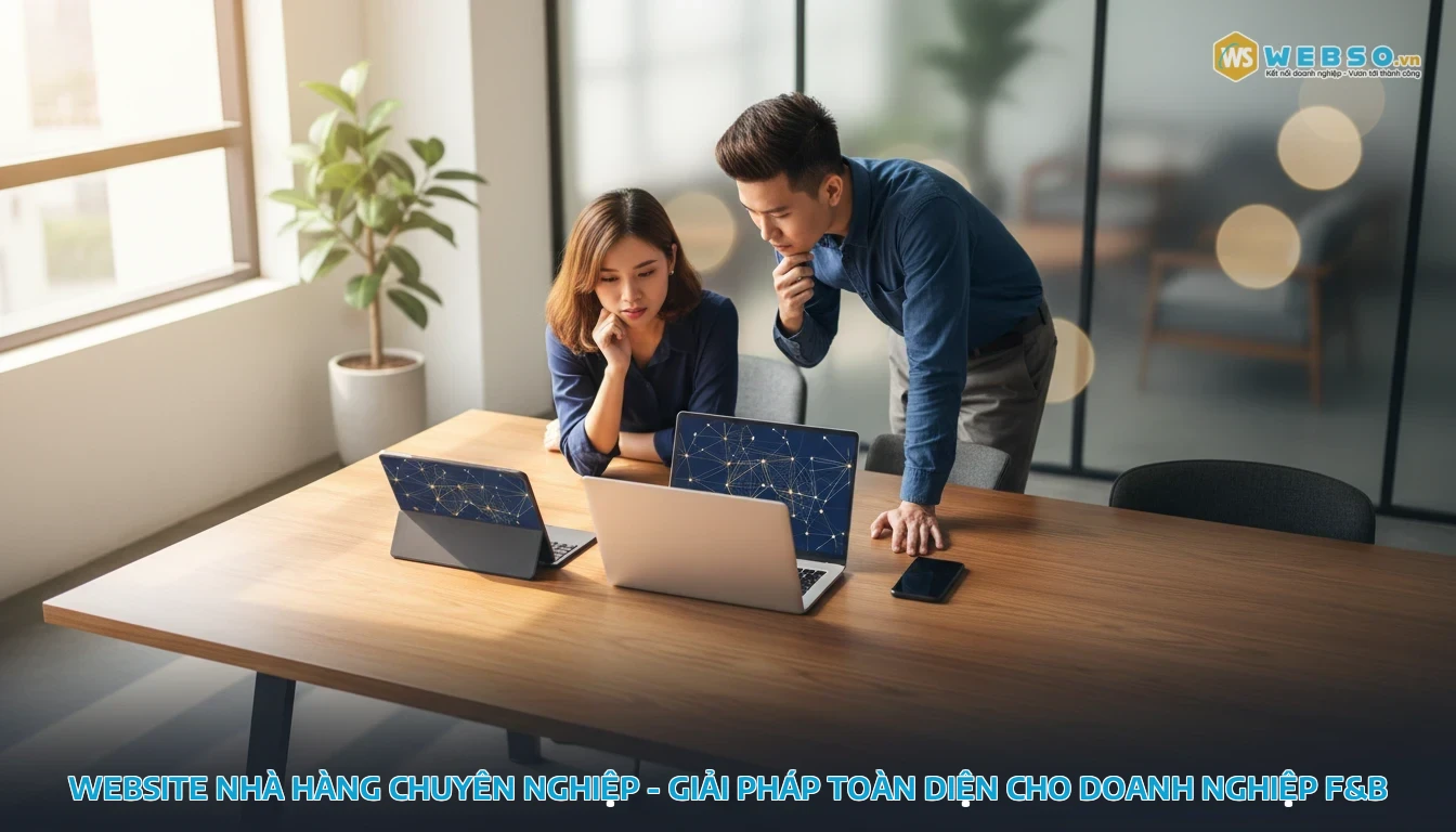 thiết kế website nhà hàng - Website nhà hàng chuyên nghiệp - Giải pháp toàn diện cho doanh nghiệp F&B