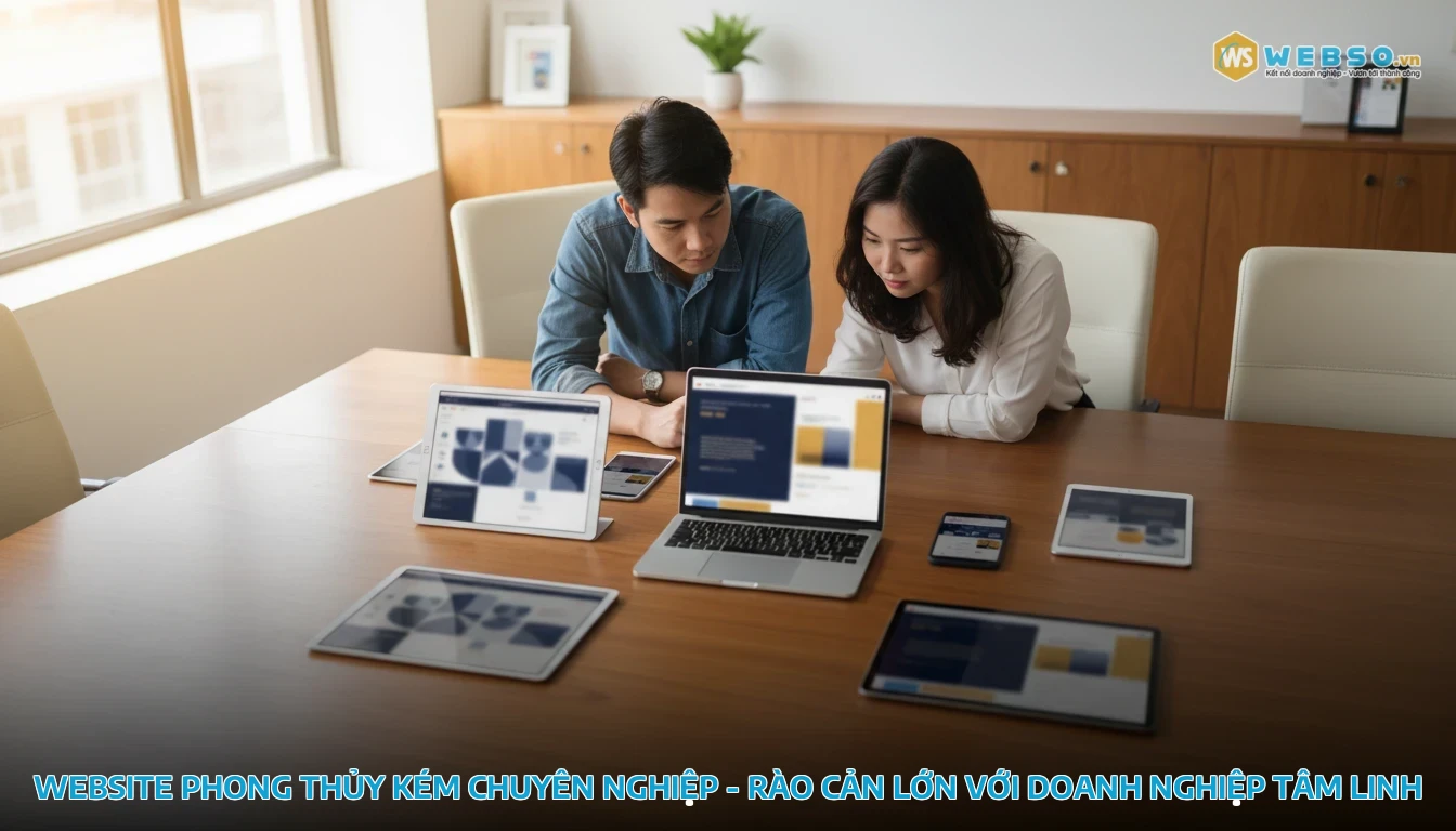 thiết kế website phong thủy - Website phong thủy kém chuyên nghiệp - Rào cản lớn với doanh nghiệp tâm linh