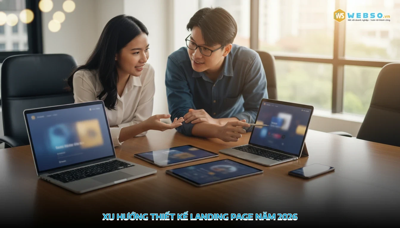 thiết kế website landing page - Xu hướng thiết kế landing page năm 2026