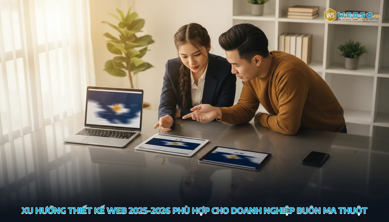 thiết kế web buôn ma thuột - Xu hướng thiết kế web 2025-2026 phù hợp cho doanh nghiệp Buôn Ma Thuột