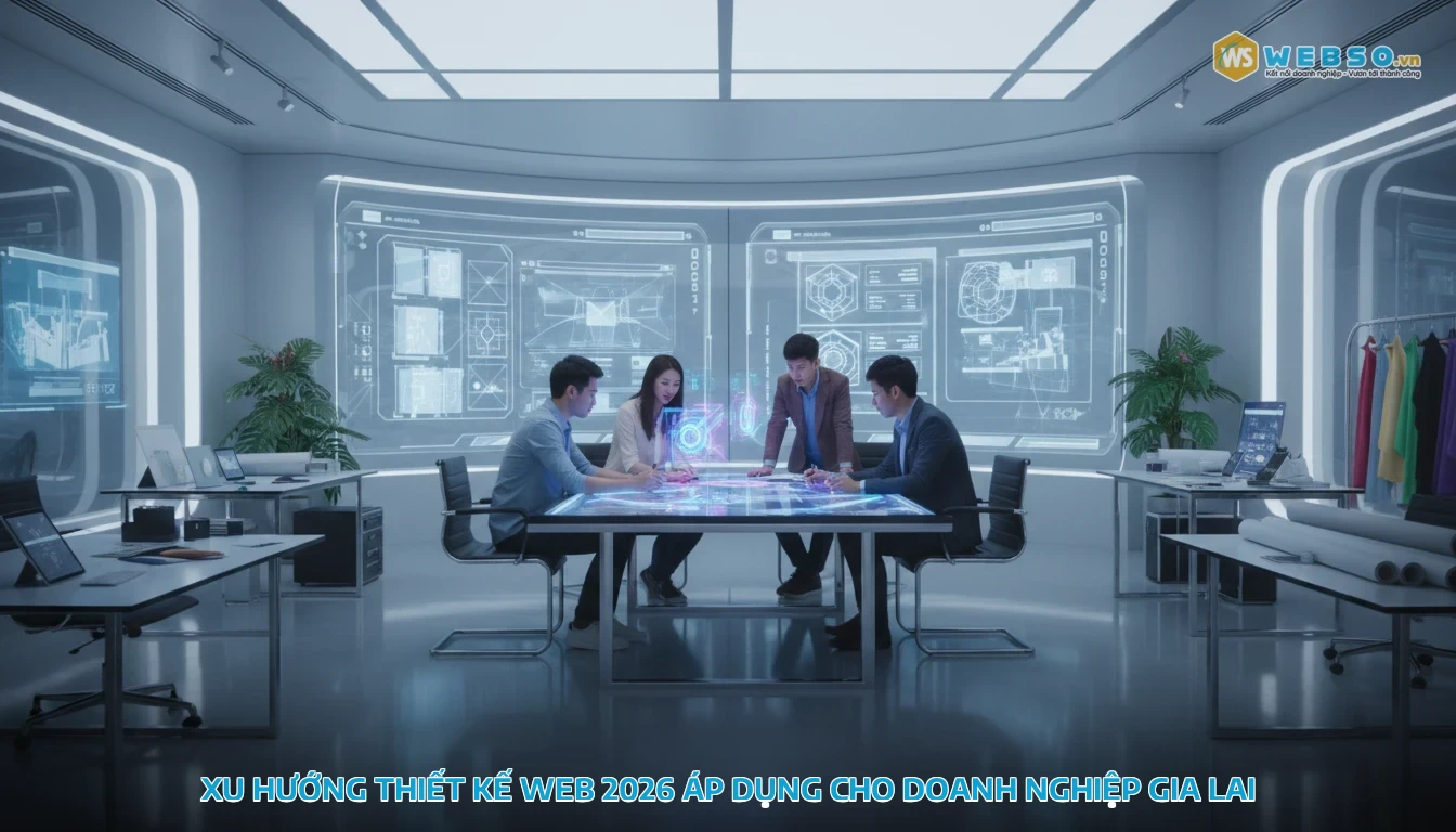 thiết kế web gia lai - Xu hướng thiết kế web 2026 áp dụng cho doanh nghiệp Gia Lai