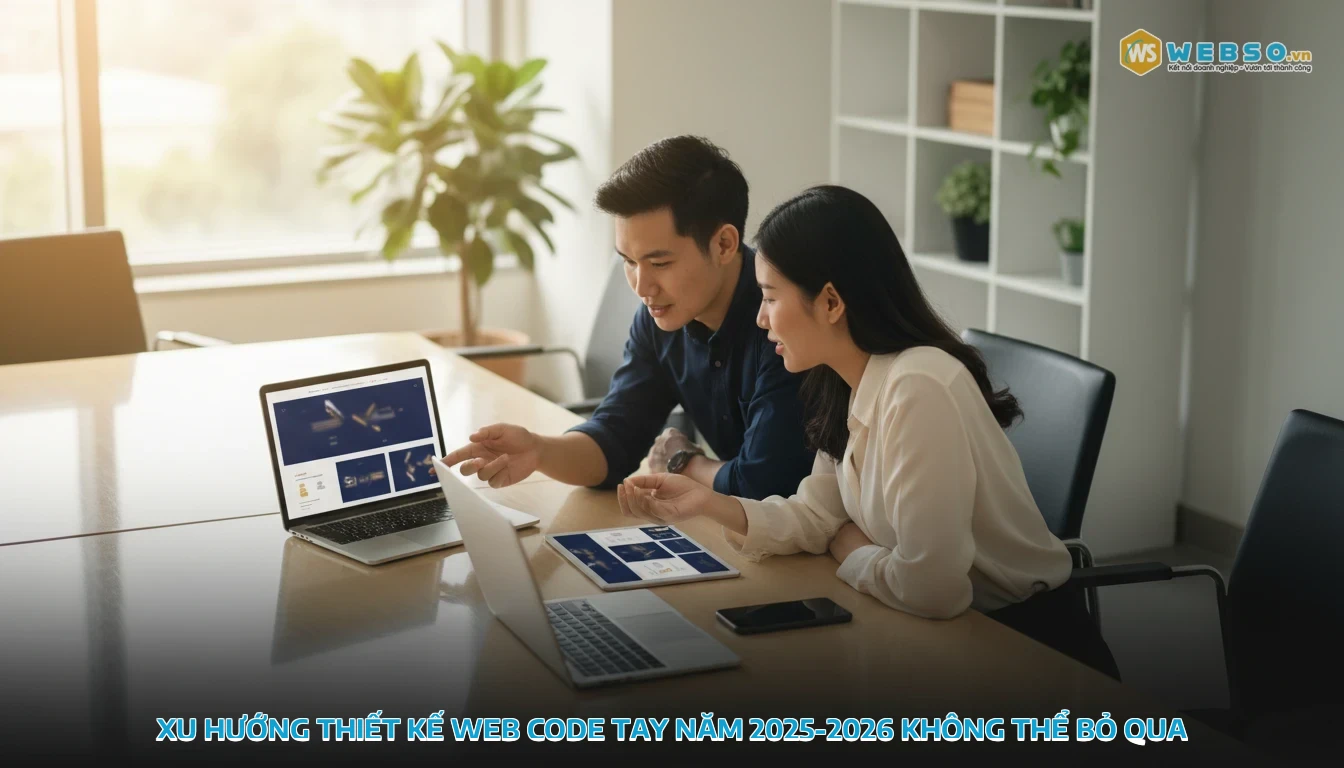 thiết kế web code tay - Xu hướng thiết kế web code tay năm 2025-2026 không thể bỏ qua