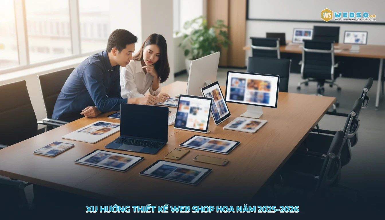 thiết kế web shop hoa - Xu hướng thiết kế web shop hoa năm 2025-2026