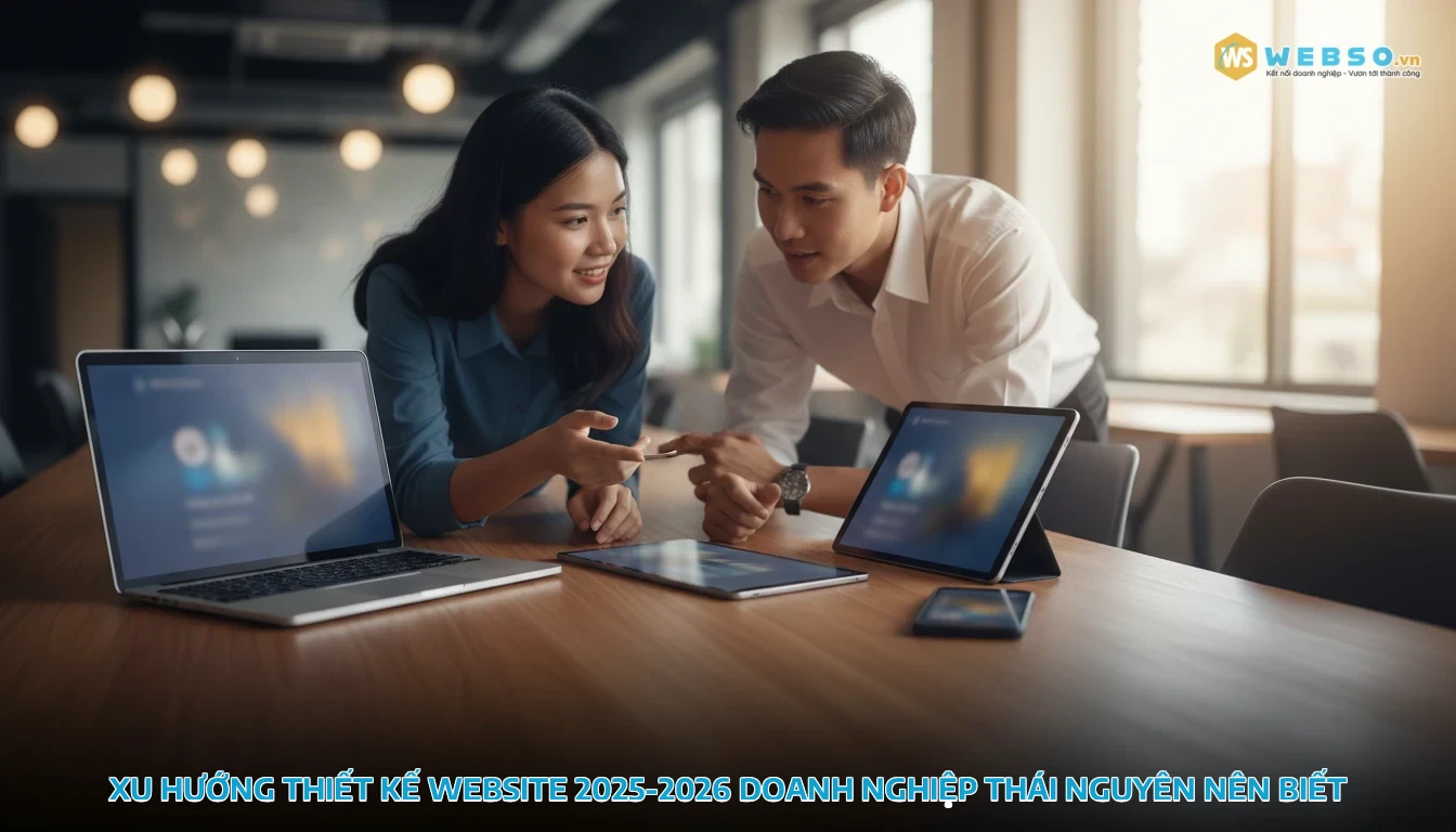 thiết kế website tại thái nguyên - Xu hướng thiết kế website 2025-2026 doanh nghiệp Thái Nguyên nên biết