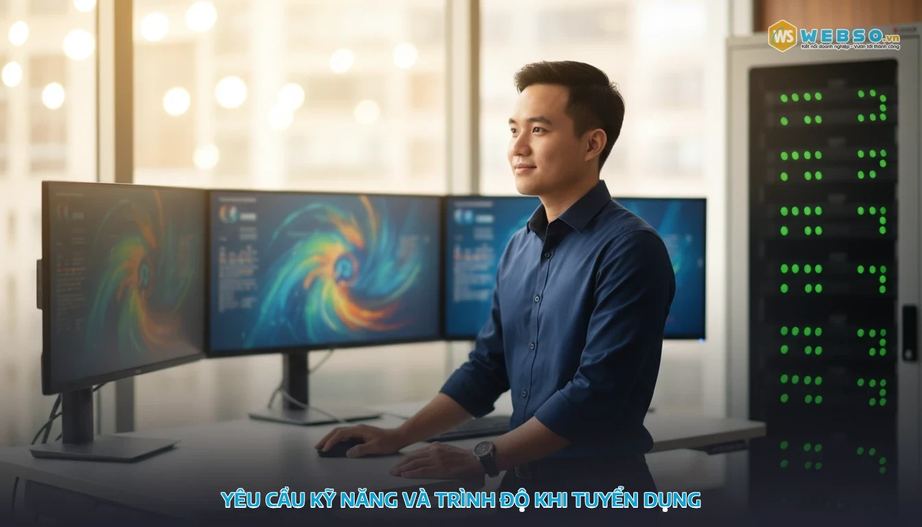 tuyển dụng nhân viên quản trị website - Yêu cầu kỹ năng và trình độ khi tuyển dụng