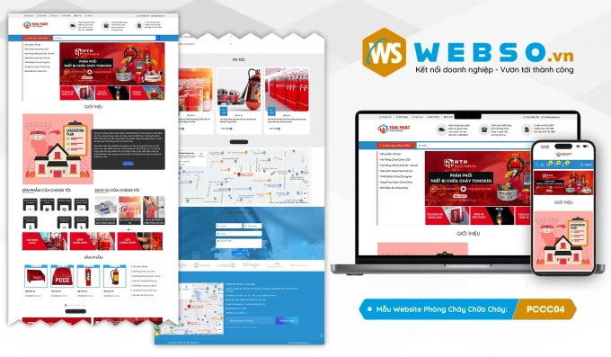 Mẫu website Pccc 04