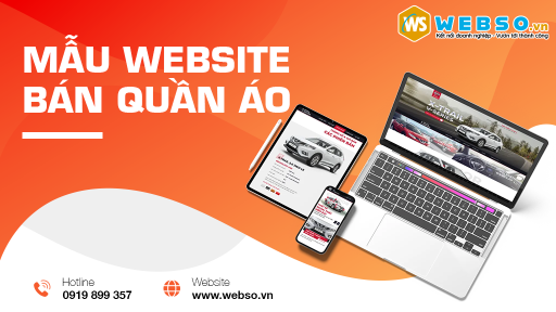 Mẫu web bán quần áo
