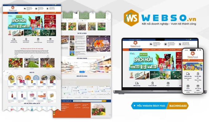 Mẫu website Bách Hóa Online 02