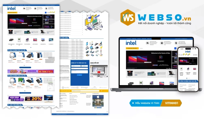 Mẫu website Bán Máy Tính 01