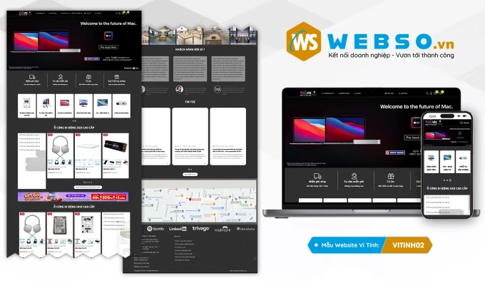 Mẫu website Bán Máy Tính 02