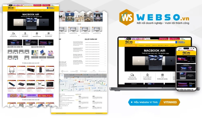 Mẫu website Bán Máy Tính 03