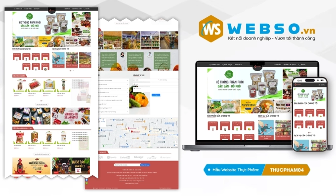 Mẫu website Bán Thực Phẩm 04
