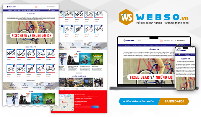 Mẫu website Bán Xe Đạp 04