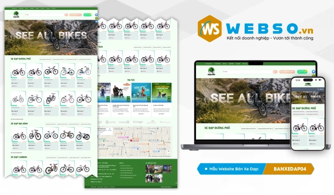 Mẫu website Bán Xe Đạp 05