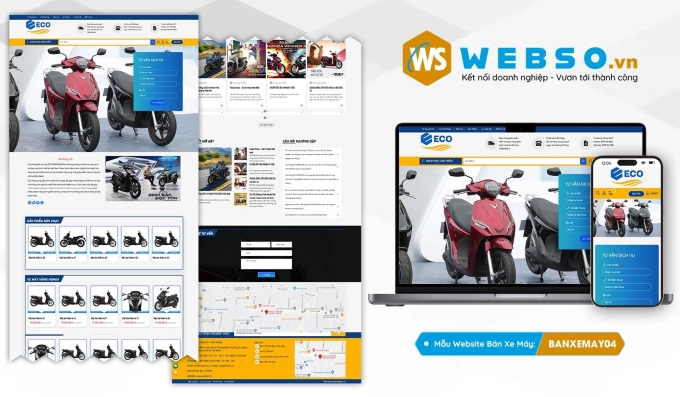 Mẫu website Bán Xe Máy 04