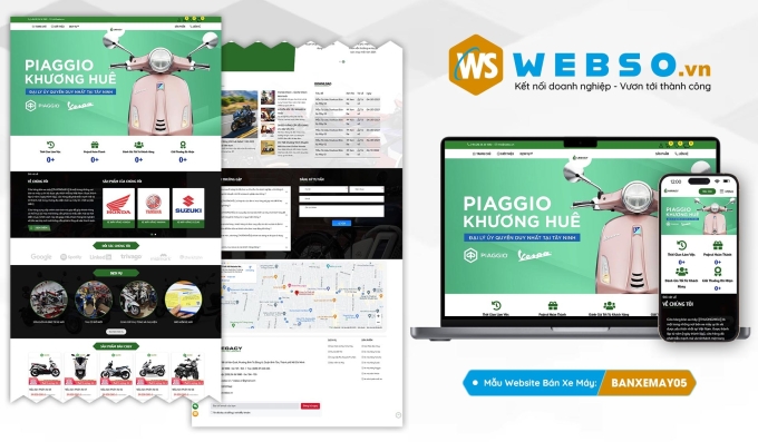Mẫu website Bán Xe Máy 05