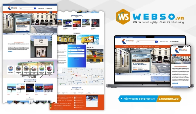 Mẫu website Bảng Hiệu Alu 01