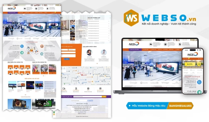 Mẫu website Bảng Hiệu Alu 03